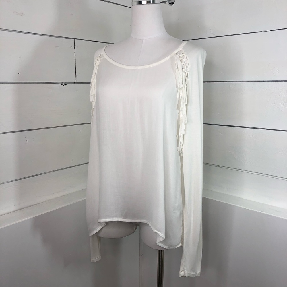 !FINAL CHANCE! Tokyo Darling Rayon Fringe Top NWOT
